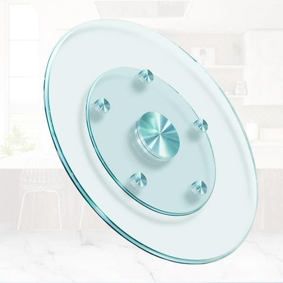 28'' Glass Lazy Susan Turntable Dining Table