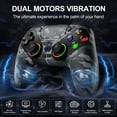thumbnail image 5 of LED Wireless Controller for P5 PC, Bluetooth Controller with Turbo, Macro, Dynamic Vibration, 6-Axis Motion Control, 3.5mm Audio Jack, 1000mAh Battery, Speaker-White, 5 of 10