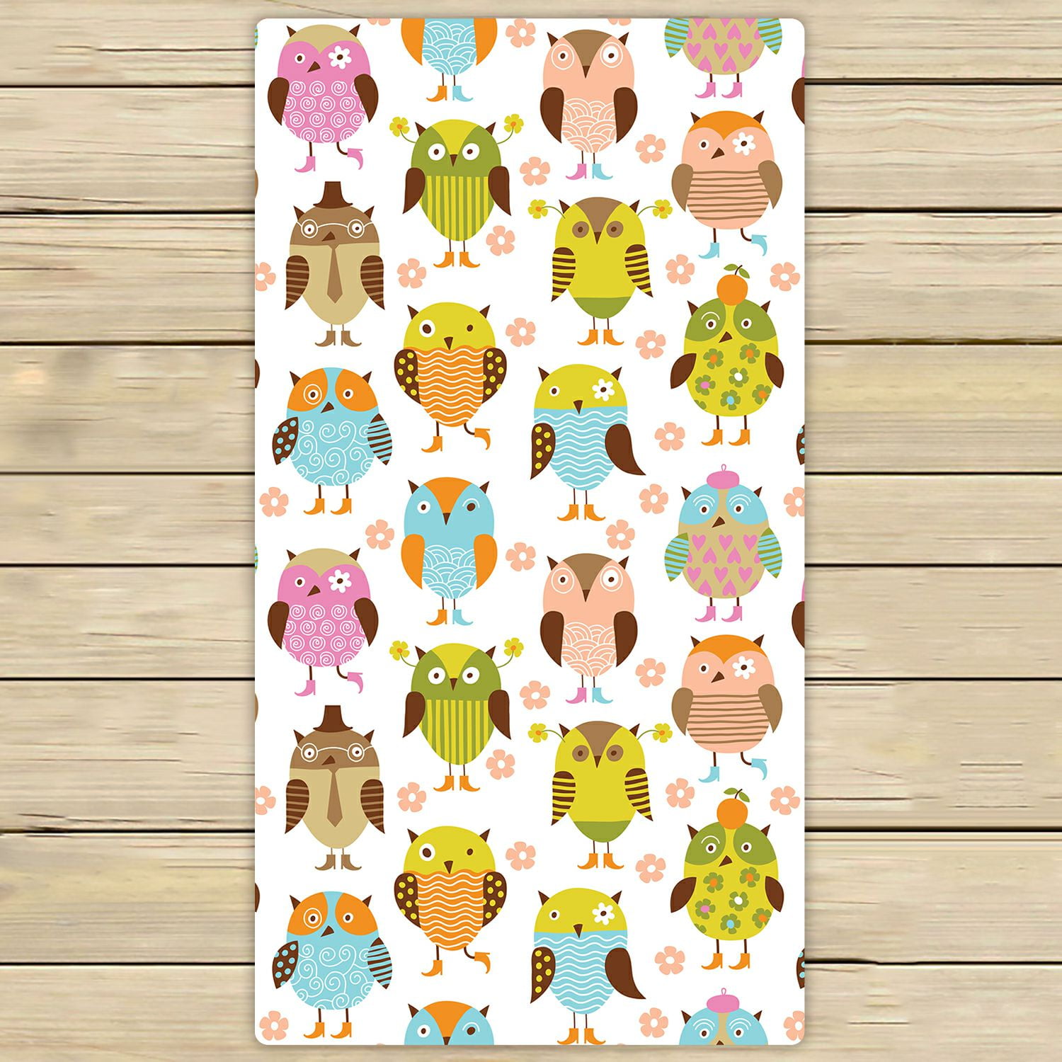 ZKGK Owl Art Pattern Hand Towel Bath Towels Beach Towel For Home