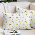 thumbnail image 2 of Cute Lemon Floral Throw Pillow Cover 16 x 24 Inch Decorative Pillow Cover Farmhouse Summer Fruits Lumbar Pillowcase Seasonal Rectangle Cushion Case for Couch Sofa Bed Living Room, 2 of 9