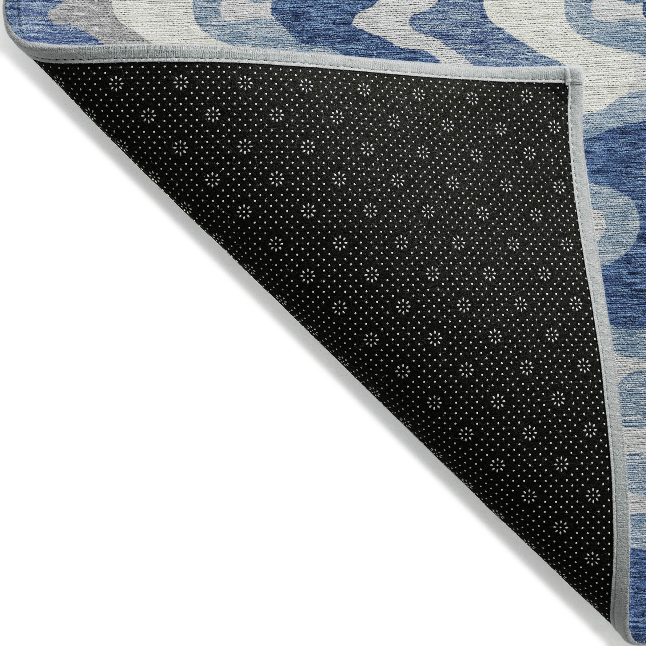 Addison Rugs Chantille Indoor/Outdoor Transitional Waves Blue Washable Rectangle Rug, 1'8" x 2'6"