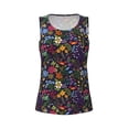 thumbnail image 4 of Fotbe Flowers And Birds Womens Loose Fit Casual Flowy Slim-Fit Tank Tops Athletic Round Neck Trendy Sleeveless Summer Tops for Gym and Yoga-XX-Large, 4 of 9