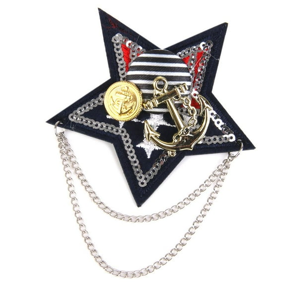 Vintage Disfraz Fiesta Estrella Forma Broches Broche Pin Hombres Mujeres