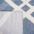 thumbnail image 6 of SAFAVIEH Blair Caiden Geometric Machine Washable Area Rug, 6'7" x 6'7" Round, Blue/Ivory, 6 of 8