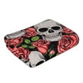 thumbnail image 3 of Bingfone Skull And Roses Ultra Absorbent & Soft Hand Towels For Bath, Hand, Face, Gym And Spa-27.5x16in, 3 of 9