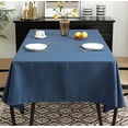 thumbnail image 3 of sruoe Tablecloth, Rectangle Tablecloths, Waterproof Oilproof Washable Foldable Modern Blue Tablecloths, Table Cloth for Dining, Home, Party, Picnic, Nylon Spandex, 3 of 5