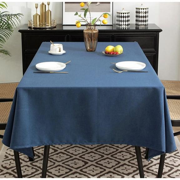 YIMWNYI Scandinavian Table Cover, Waterproof Oilproof Tablecloth, Durable Nylon Spandex, Elegant Solid Color Design, Easy to Clean Table Mat, Perfect for Dining and Special Occasions