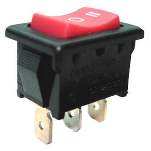 MR2130-C7-BR3N-DP - ROCKER SWITCH 1P2T 10A ON-OFF-ON 125VAC QT 13X20MM ACTU RED
