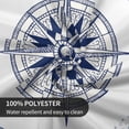thumbnail image 3 of Nappe Ronde de Mer Nautique 60 Pouces Lavable Réutilisable Décoration Housse de Table pour Cuisine Fête, 3 of 6