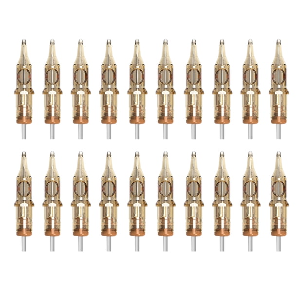 20PCS 3 RL T-attoo Cartucho N-agujas Tubos Mano Poke esterilizado