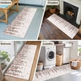 thumbnail image 5 of Spring Floral 2'x6' Runner Rugs for Hallway Kitchen Bedside Non Slip Washable, Red Gray Cherry Flowers Blossom Beige Entryway Rug Runners with Rubber Backing, Long Carpet Runner for Laundry Room, 5 of 8