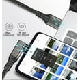 thumbnail image 4 of Tianle VRLink Cable,USB3.2 GEN2 Link Cable,3A 60W Fast Charging 10Gbps 90 Degree Elbow TYPE-C Cable for VR Devices,Oculusquest2,Camera,Glasses,Helmets,etc. (5 M), 4 of 6