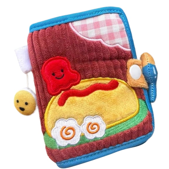 Cartoon Elephant Short Purse Card Case Lovely Dog Wallet Canvas Coin Purse Small Wallet with Card Holder for Daily