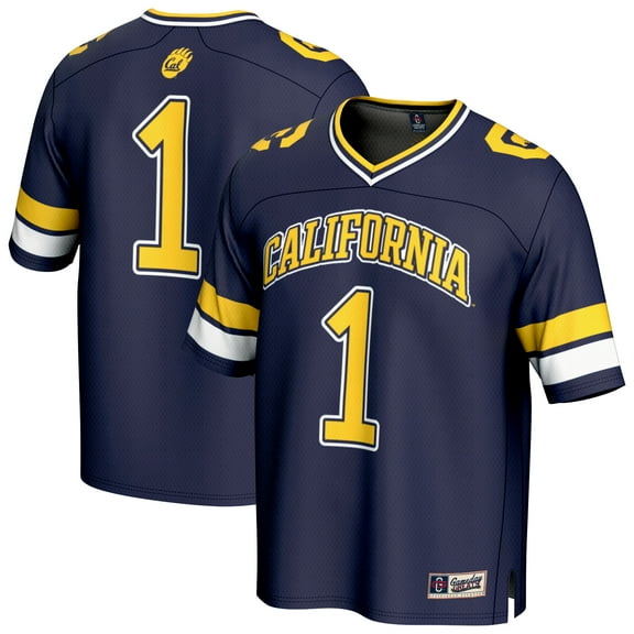 Unisex GameDay Greats #1 Navy Cal Bears Collegiate Football Fashion Jersey