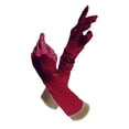 thumbnail image 2 of Gravity Threads Gants Satin Opéra au-Dessus du Coude 14,7 Pouces Bourgogne, 2 of 2