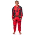 thumbnail image 3 of Marvel Deadpool Anti-hero Adult Hooded Union Suit Costume Pajama For Men and Women, 3 of 8