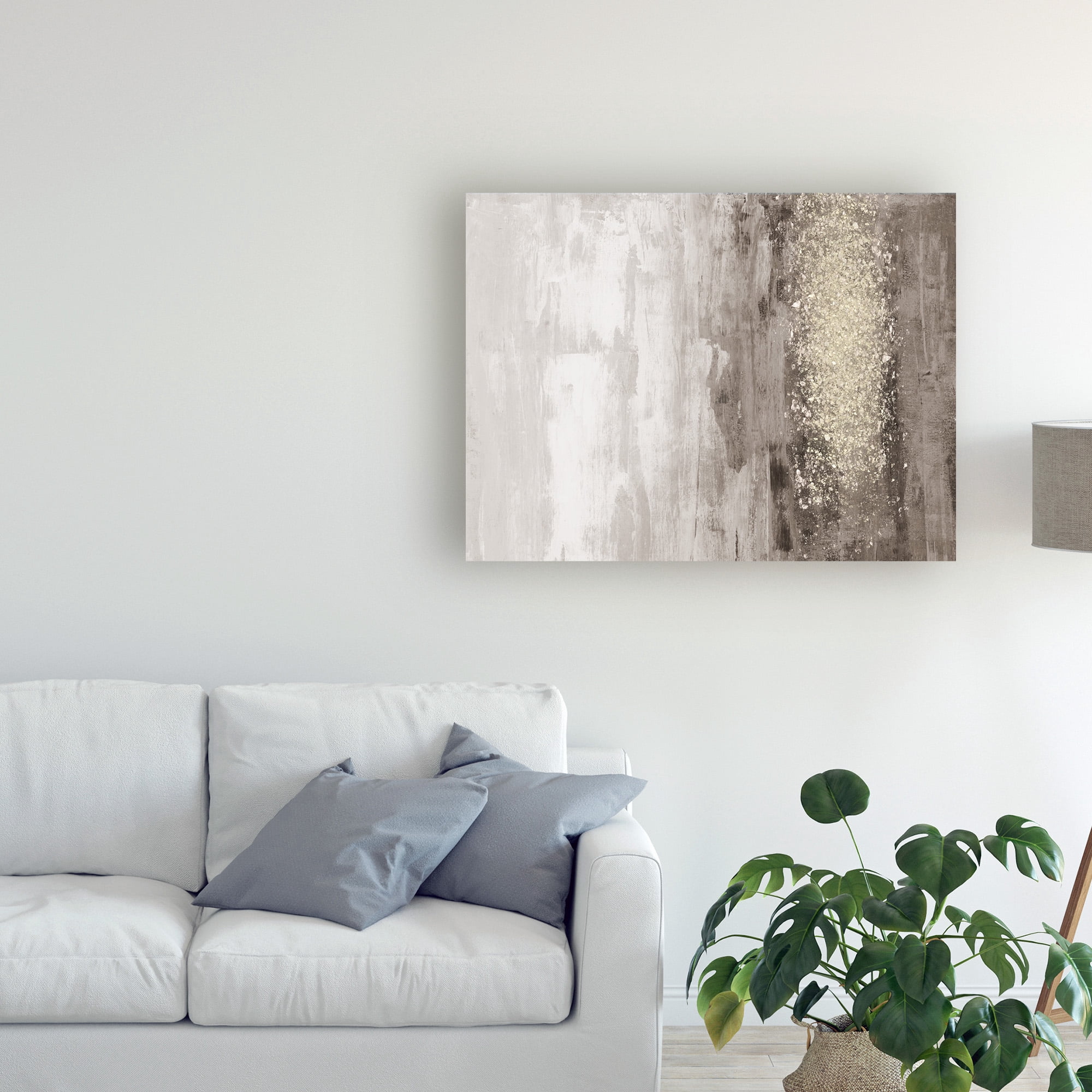 Trademark Fine Art 'Glitter Rain I' Canvas Art by Jennifer Goldberger