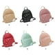 thumbnail image 5 of Sonducket Mini para mujer, moda informal con estampado de flores, paquete de cuero PU, bolsa de teléfono de Color sólido para acampar al aire Mochilas Negro, 5 of 6