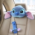 thumbnail image 4 of Almohada para el cuello con forma de Stitch de Disney para el coche, funda para el cinturón de seguridad del coche con dibujos animados kawaii, regalo para decoración interior del coche, 4 of 5