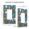 thumbnail image 3 of Balery cute Skull organ for Duplex Wall Plates Kit, Electrical Outlet Covers, Standard Size 1-Gang 5.0" x3.0", Electric Receptacle Plug Covers-Style U, 3 of 6