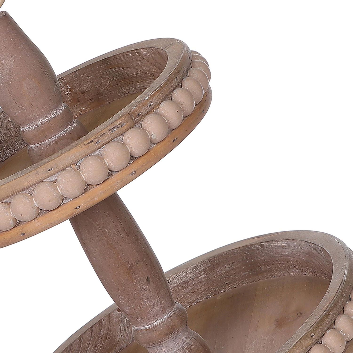 WOODEN TIERED TRAY