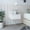 White, variant on Smoke grey floating nightstand - Bedroom addition with large drawer for essentials