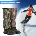 thumbnail image 3 of 1 Pair Leg Gaiters Breathable Water-Resistant Fastener Tape Design Adjustable Snow Boot Gaiters Leg Guards for Hunting Climbing, 3 of 10