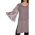 thumbnail image 4 of Moomaya Kimono Sleeve Mini Kurta Summer Tunic Printed Short Kurtis For Women, 4 of 5
