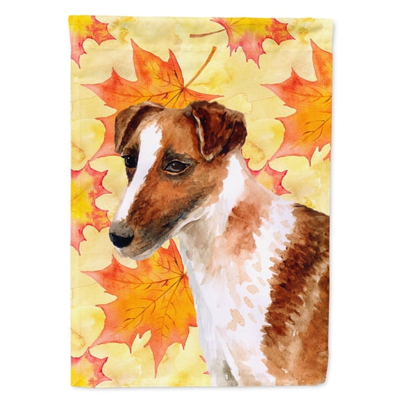 Smooth Fox Terrier Fall Garden Flag