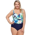 thumbnail image 3 of Raisins Womens Plus Palm Springs Maldives Strapless Flounce Swim Top Separates, 3 of 4