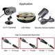 thumbnail image 4 of 30 Pieces 12V/24V DC Male Plug Connectors, 5.5 x 2.1 mm DC Power Adapter Screw Terminal Connector, for CCTV Camera LED Strip (Green), 4 of 4
