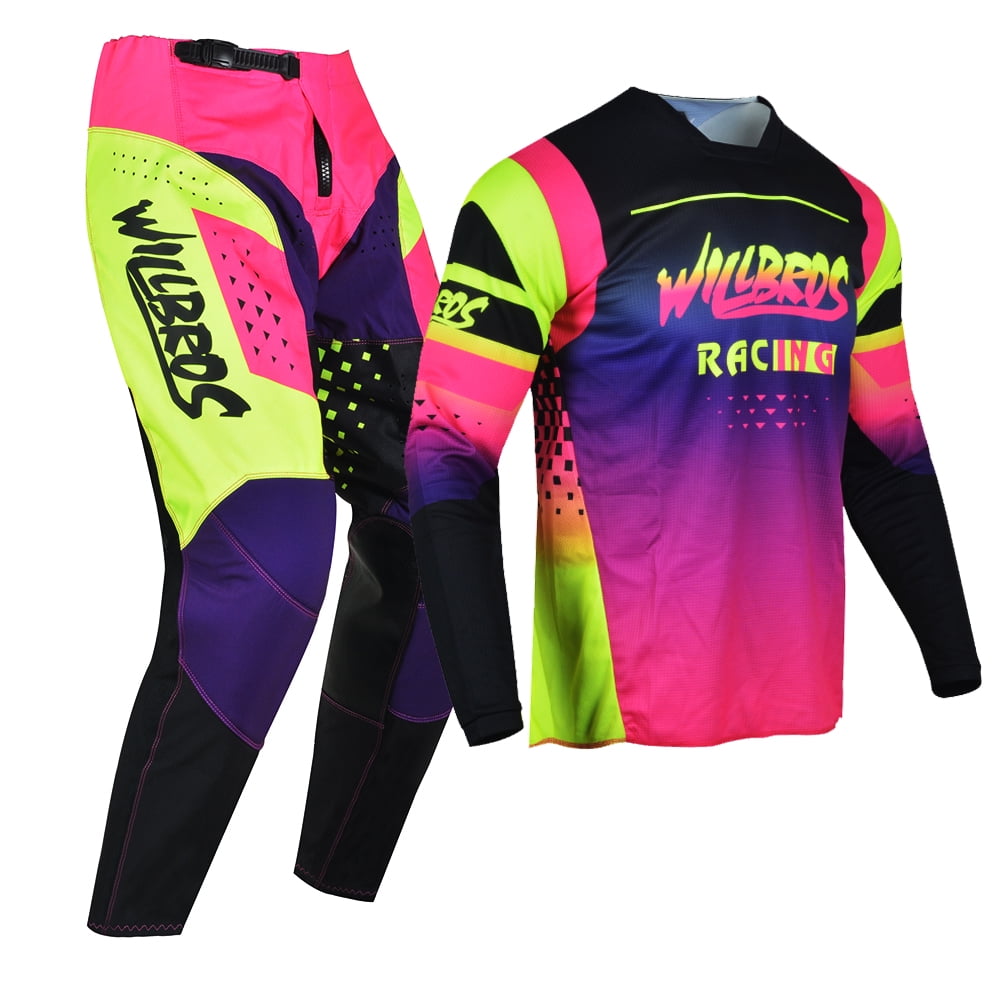Willbros Motocross Dirt Bike Offroad Jersey Pants Combo Package MX