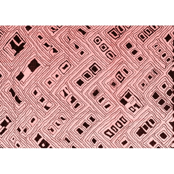 Ahgly Company Indoor Rectangle Solid Red Modern Area Rugs, 2' x 5'