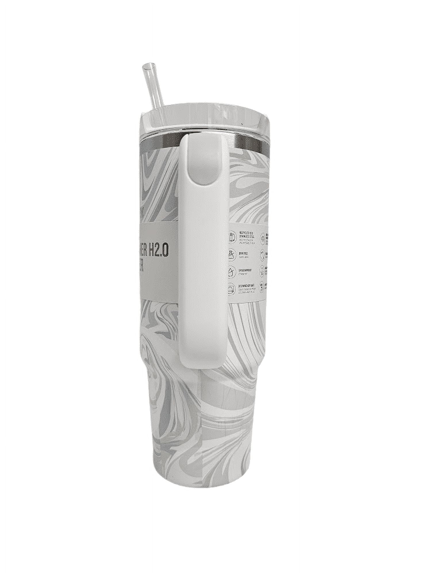Stanley The Quencher H2.0 FlowState Tumbler Limited Edition Color | 40 oz - Polar Swirl, Size: One size, White