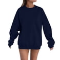 thumbnail image 3 of Crewneck Sweatshirts Women Half Zip Pullover High Neck Winter Clothes, 3 of 4