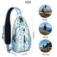thumbnail image 5 of Crossbody Sling Backpack for Women Men Hawaiian Sea Turtle Shoulder Sling Crossbody Casual Chest Bag for Travel Sports Running Hiking, 5 of 6