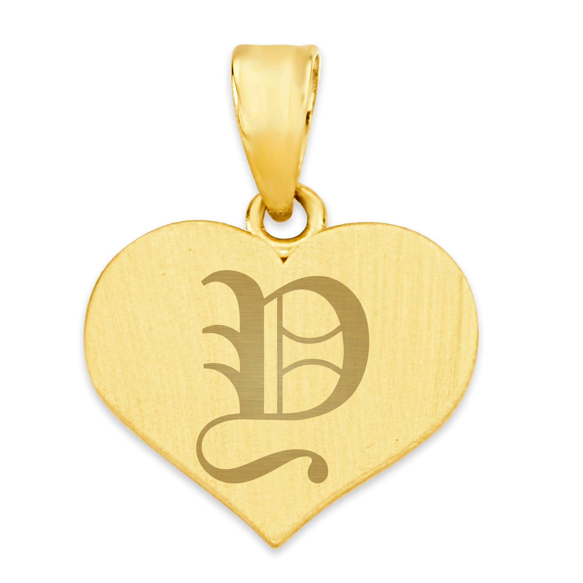 10k Gold Heart Shaped Pendant with 