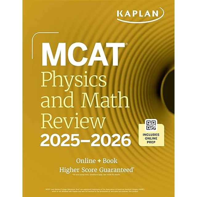 MCAT Physics and Math Review 2025-2026: Online + Book (Kaplan Test Prep)
