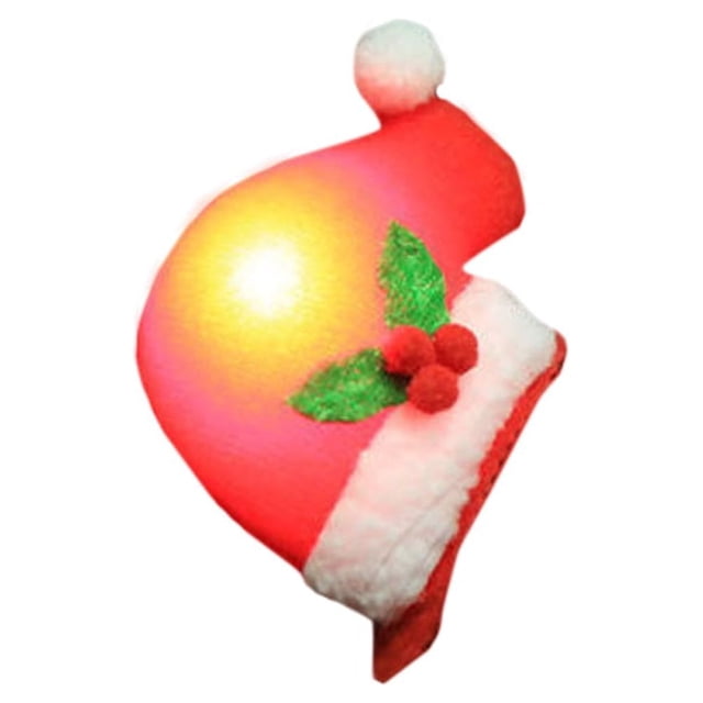 2 horquillas luminosas navideñas para el pelo, accesorios para fiestas navideñas con luces LED (estilo aleatorio rojo)