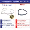 thumbnail image 4 of Whole Parts Refrigerator French Door Seal Gasket, Single Piece, Part# DA97-05253B - Replacement & Compatible with Some Samsung Refrigerators, 4 of 7