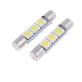 thumbnail image 1 of 2Pcs Bombilla Blanca 33mm Festón Luz de Techo de Coche 12V CC 3LEDs 5050SMD, 1 of 1