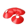 thumbnail image 4 of EeaseCA 10 Pcs Panneau d'Entraînement de Football Plaque Plat Cône Marqueur d'Obstacles Plateau Disque d'Entraînement de Football Équipement Ordinaire Bouche Ronde (Rouge), 4 of 7