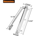 thumbnail image 2 of HUGFEGWE Fermeture Automatique Réglable à Ressort pour Porte Résidentielle Maison & Hôtel Installation Facile Argent U2536-16532, 2 of 4