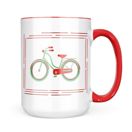 

Neonblond Kids Design Green Bike Mug gift for Coffee Tea lovers