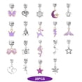 thumbnail image 2 of Kit de fabricación de pulseras Joyas DIY Cuentas Colgantes Set Cumpleaños Navidad Dar gracias Regalo Artesanía Accesorio Suministros para manualidades Púrpura yuarrent HA009248-03B, 2 of 6