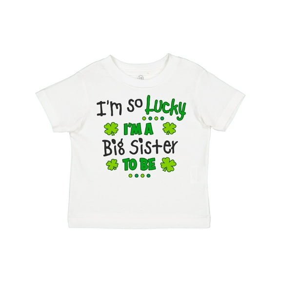 Inktastic I'm So Lucky I'm a Big Sister to Be Girls Toddler T-Shirt