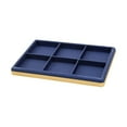 thumbnail image 3 of yuksok Bracelet Display Tray 6 Grids Jewelry Organizer for Selling Vendors Showcase Blue, 3 of 9