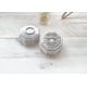 thumbnail image 5 of BLUTETE Caja de terciopelo con 3 ranuras para anillos de joyería, caja para anillos de compromiso, caja de recuerdos para el día de la boda, caja para anillos con fotos nupciales, 3 ranuras octágono (, 5 of 5