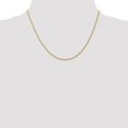 thumbnail image 2 of 14K Yellow Gold necklace Cable chain Rope 18 in 1.55 mm, 2 of 6