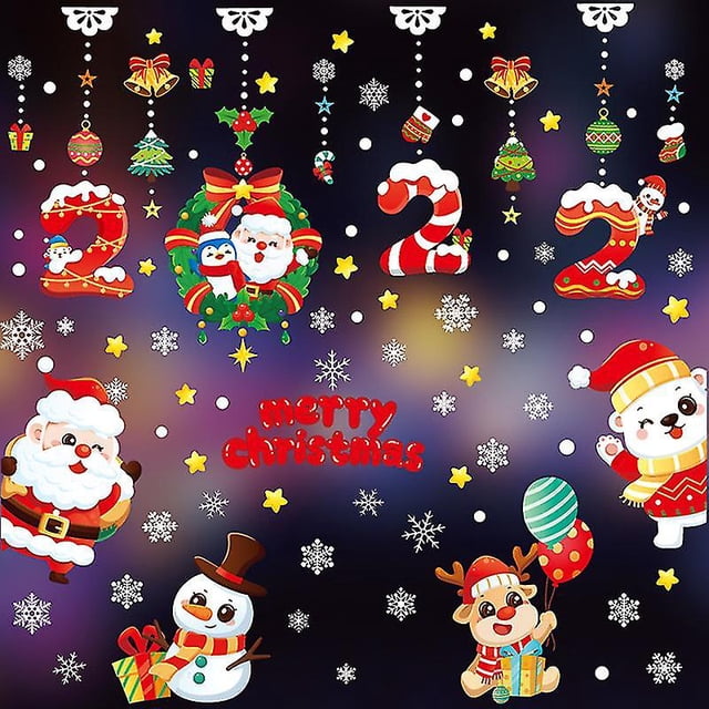 Pegatinas navideñas Pegatinas navideñas para decoración de ventanas